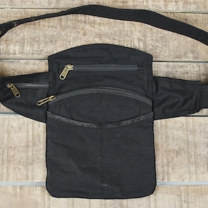 Cotton Hip Belt Bag || Free Hand Bag || For  Men & Women ||  Multi Pocket Hip Bag || Psytrance Hip Pouch, Festival Belt.