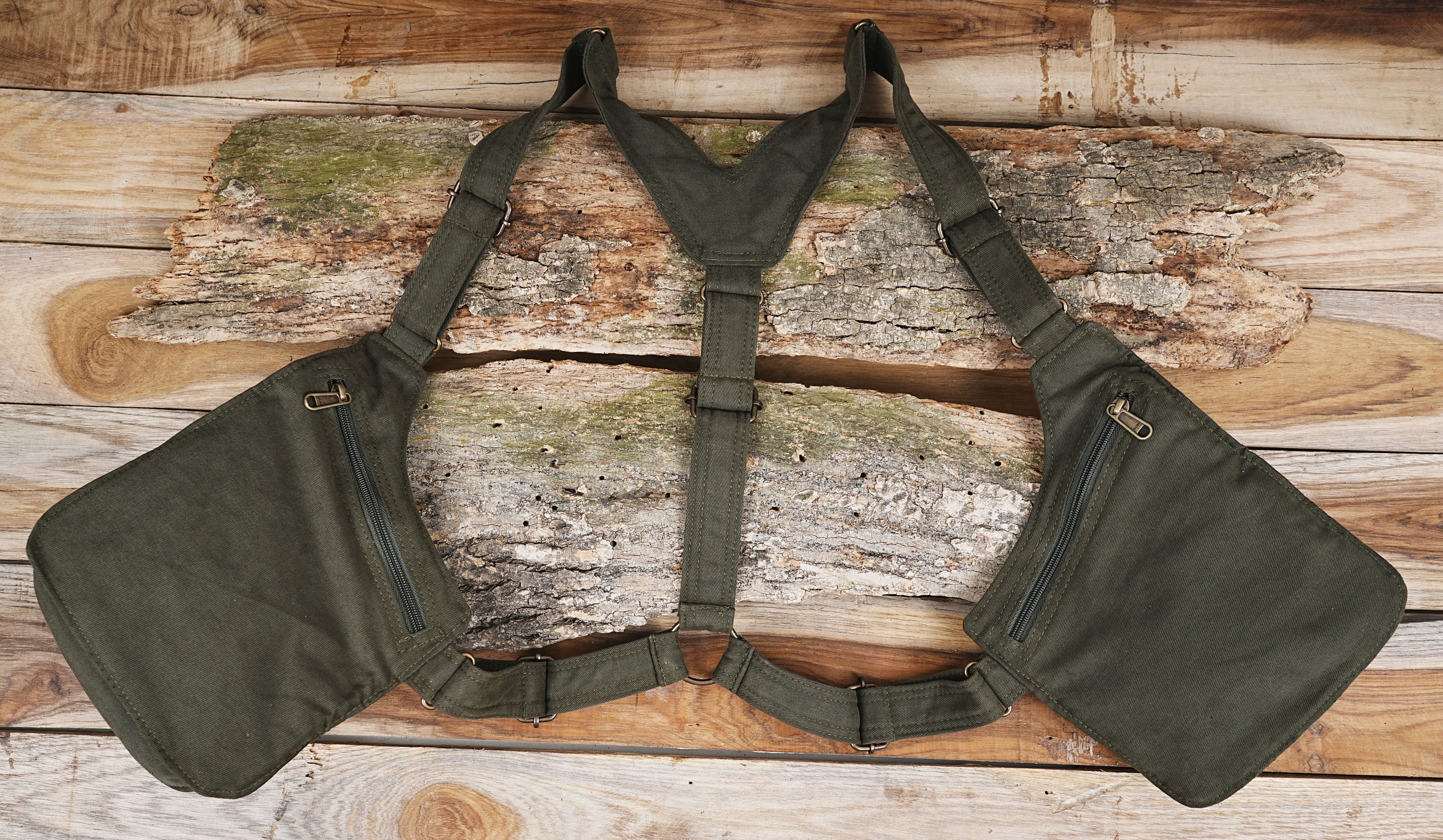 Cotton Holster Bag Festival Utility Bag Functional Pocket belt Fully Adjustable 100% Cotton Unisex Holster Bag.