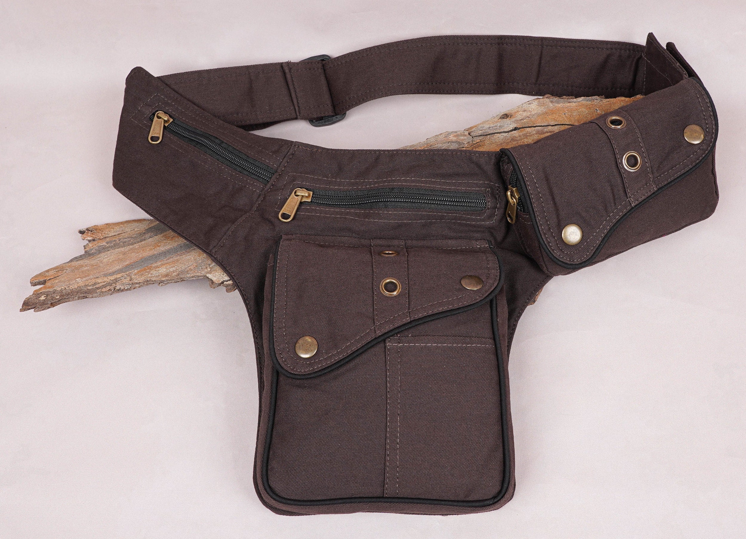 Women Leather Multi Pocket Belt Bag w/ Gun Holster – Milwaukeee