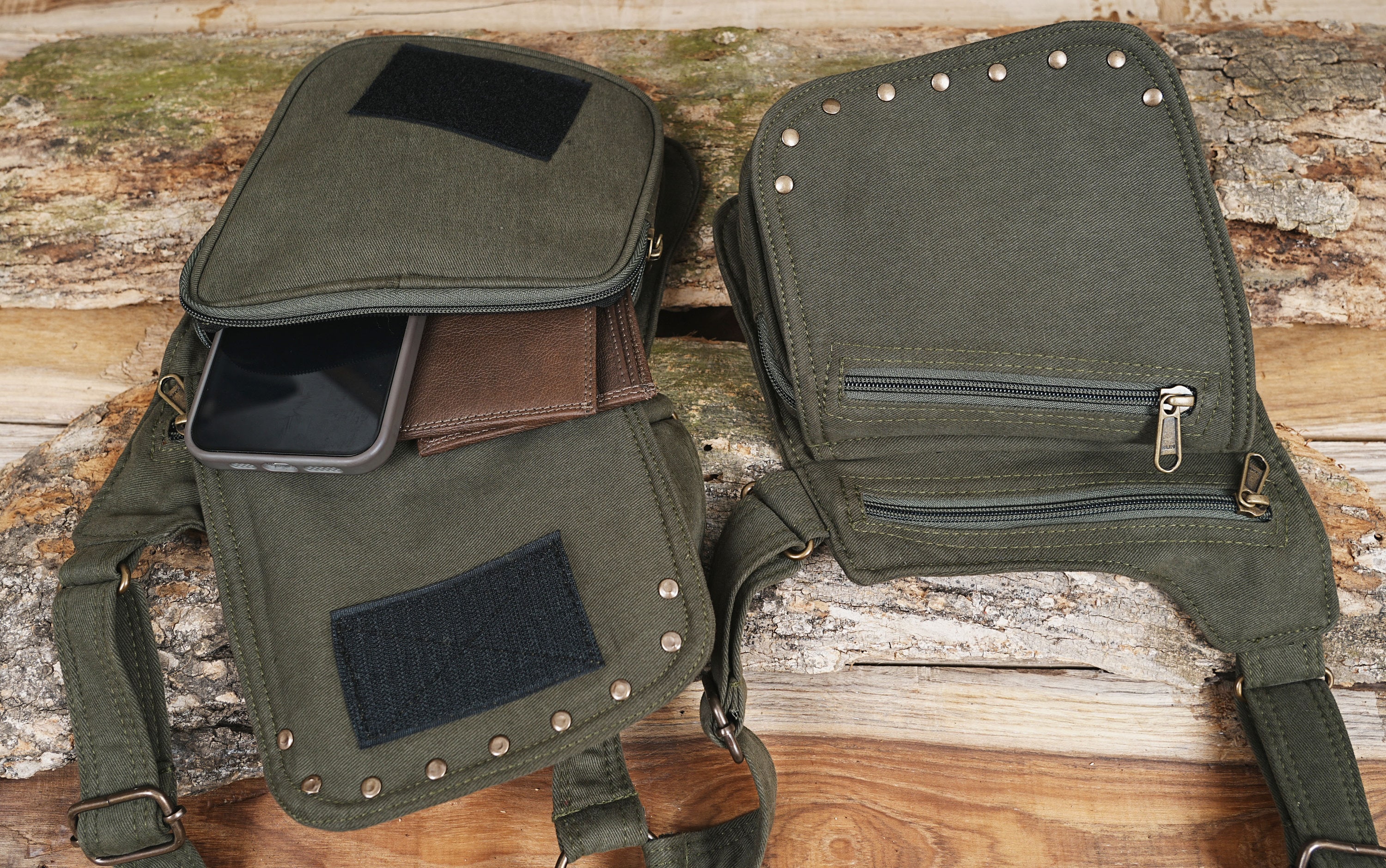 Cotton Holster Bag Festival Utility Bag Functional Pocket belt Fully Adjustable 100% Cotton Unisex Holster Bag.