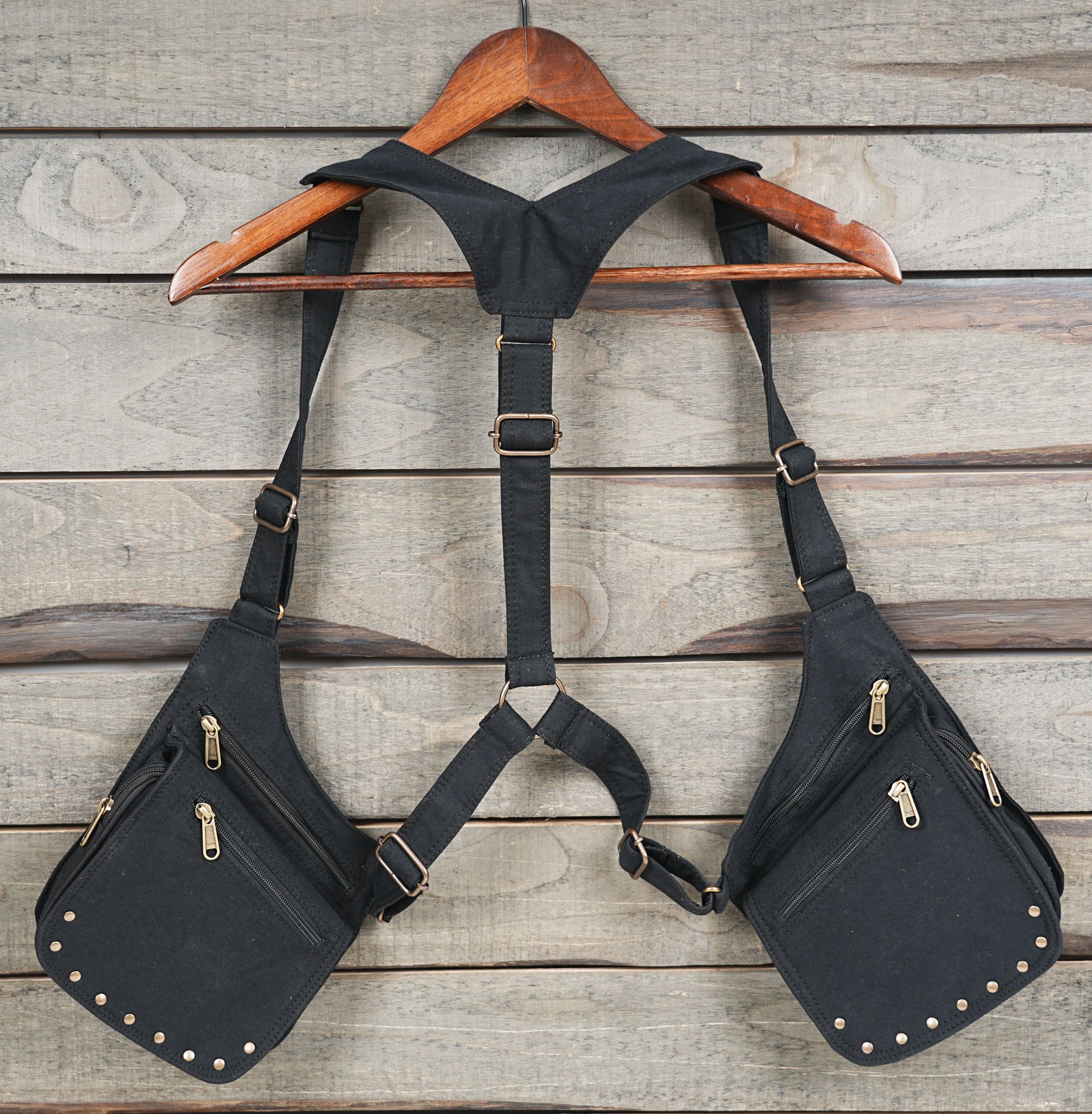 Cotton Holster Bag Festival Utility Bag Functional Pocket belt Fully Adjustable 100% Cotton Unisex Holster Bag.