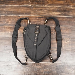 Cotton Holster Bag with Adjustable Straps, Unisex Cross body & Shoulder Style, Black Cotton Tactical Holster Bag, Travel Utility bag
