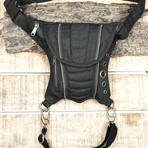 Cotton belt pouch – stylish & functional waist bag with leg strap