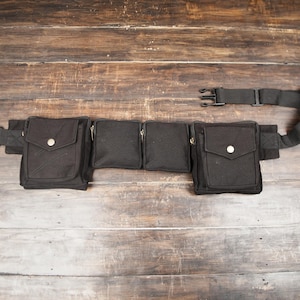 Cotton waist belt || Cotton Utility belt || Multiple pocket&#39;s || Everyday Fashion || Stylish cotton utility belt || For Unisex ||