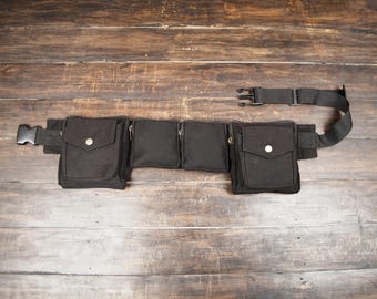 Cotton waist belt || Cotton Utility belt || Multiple pocket's || Everyday Fashion || Stylish cotton utility belt || For Unisex ||