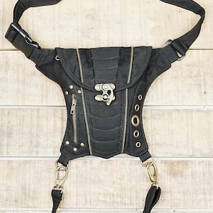 Cotton Waist Belt Durable with Adjustable Thigh Straps and Pockets.