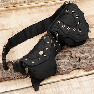 Cotton Waist Comfortable Belt with Multiple Compartments