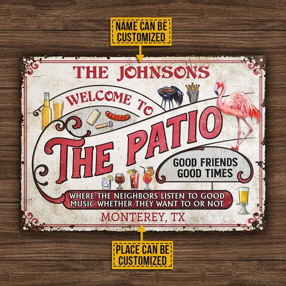 Grilling Backyard Listen To Good Music - Yard Sign - Personalized Cust