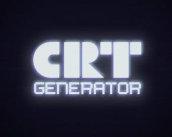 CRT tv Generator Photoshop Template PSD FILE for photoshop