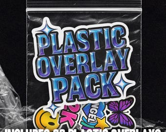 Plastic Wrap Overlay Pack – 33 Plastic Crinkle and Ziplock Textures for Photoshop & Procreate