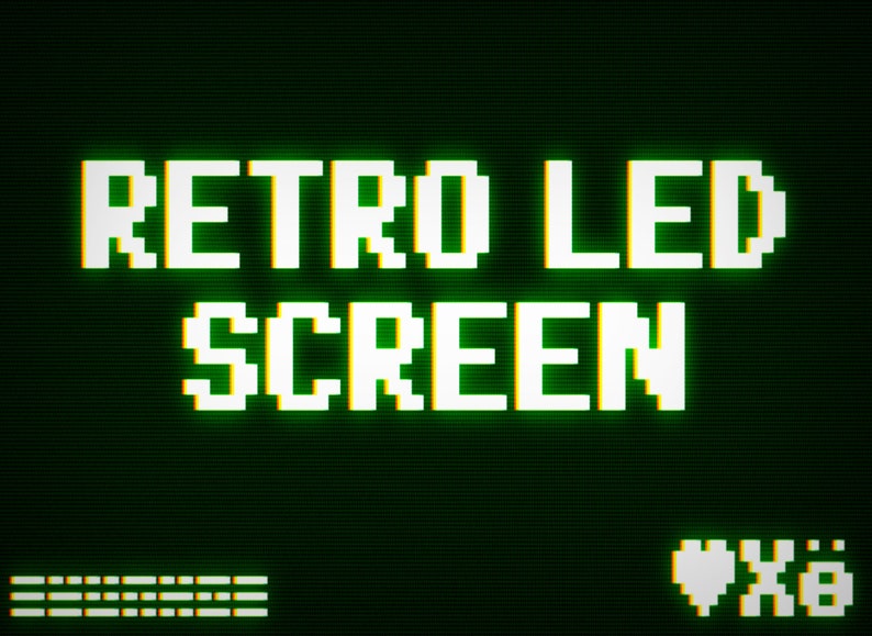 Led Photoshop Retro LED Text/image Preset Bundle, Photoshop Presets - Etsy