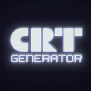 CRT tv Generator Photoshop Template