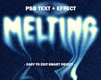 Melting Text Effect: Gradient Map Photoshop Preset (Digital Download)