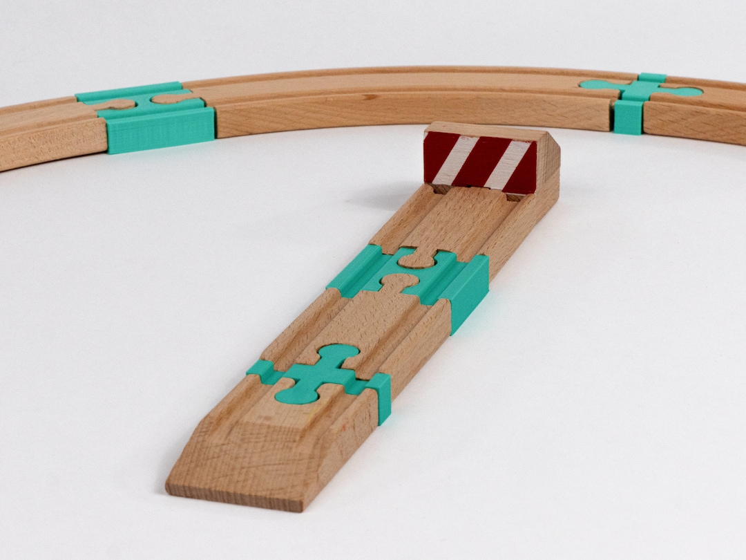 Set of M/F Fittings for Wooden Train Compatible With BRIO, Thomas, Lillabo, IKEA, Melissa & Doug