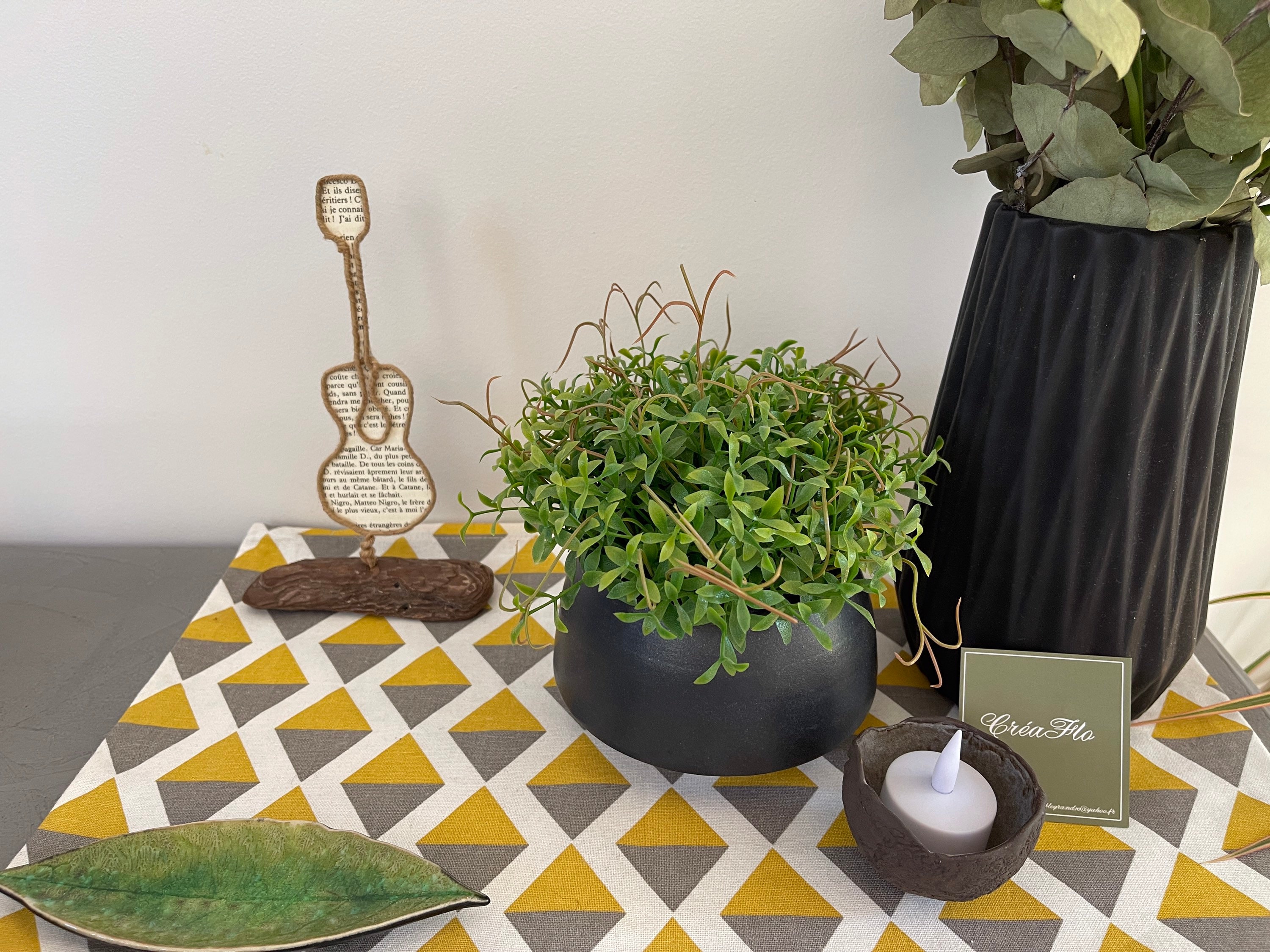 Sculpture en Fil de Fer Guitare