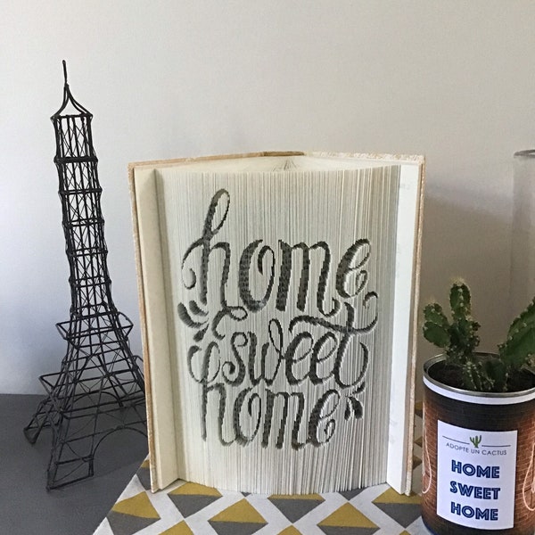 Livre plié Home Sweet Home