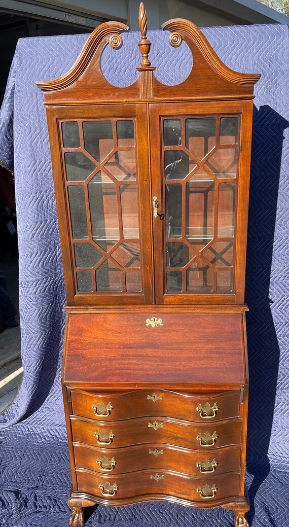 Jasper Mahogany Secretary Desk Etsy