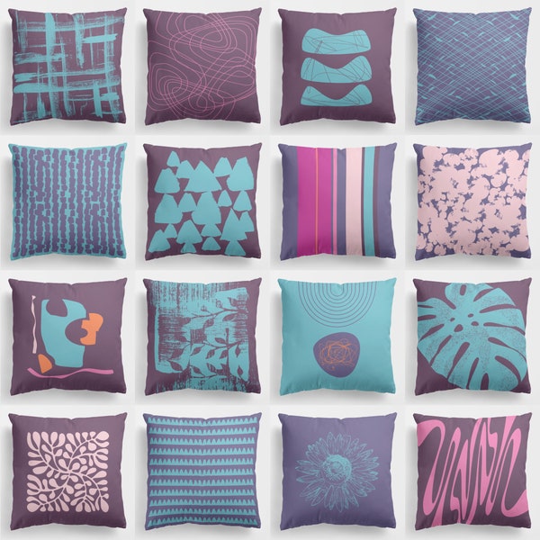 Teal Throw Pillow Etsy