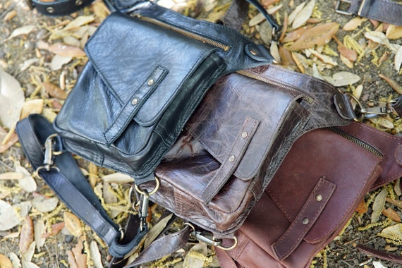 Leather Travel Bag - Belt Bag - Hip Bag - Festival Bag