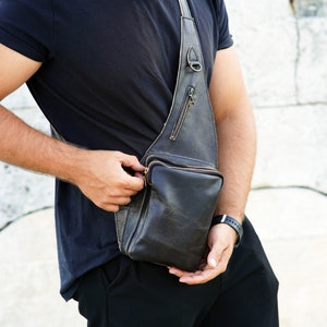Crossbody Shoulder Bag Chest Bag Harness Bag Travel Backpack Festival Bag image 3