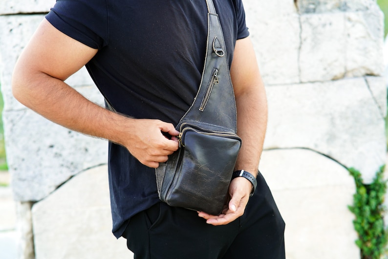 Crossbody Shoulder Bag Chest Bag Harness Bag Travel Backpack Festival Bag image 3