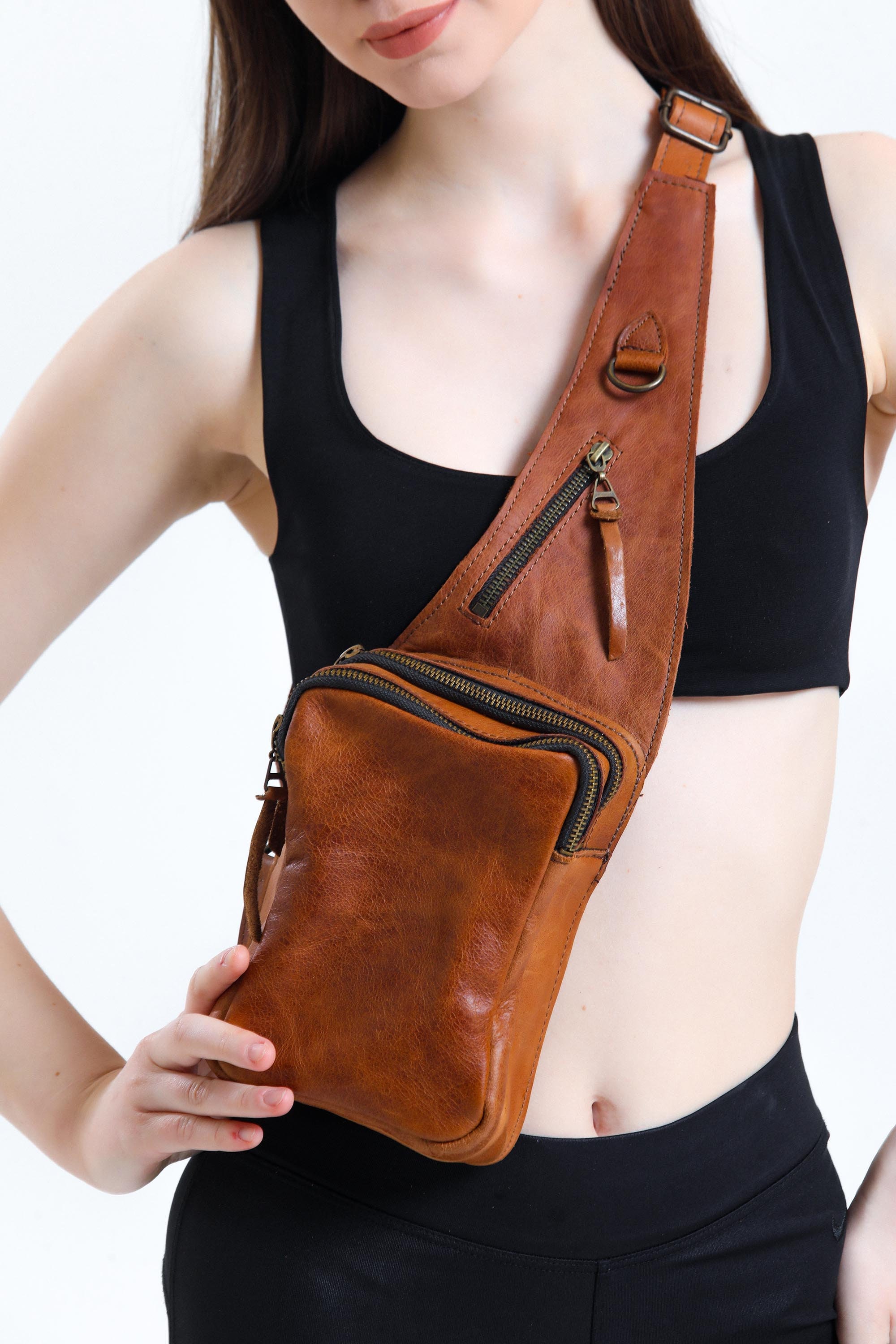 Crossbody Shoulder Bag Chest Bag Harness Bag Travel Backpack 