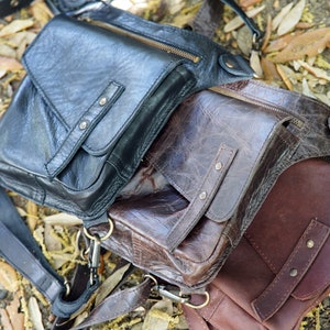 Leather Thigh Bag Hip Bag Leather Covered Leg Bag Thigh Strap Fanny Pack Leather Bag image 10