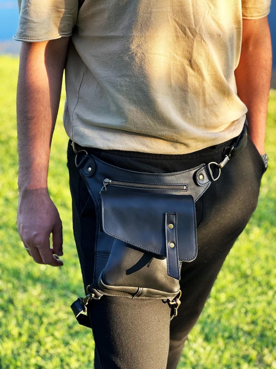 Leather Festival Thigh Bag What Do Men Wear To A INNTURT