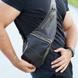 Crossbody Shoulder Bag Chest Bag Harness Bag Travel Backpack Festival Bag image 2