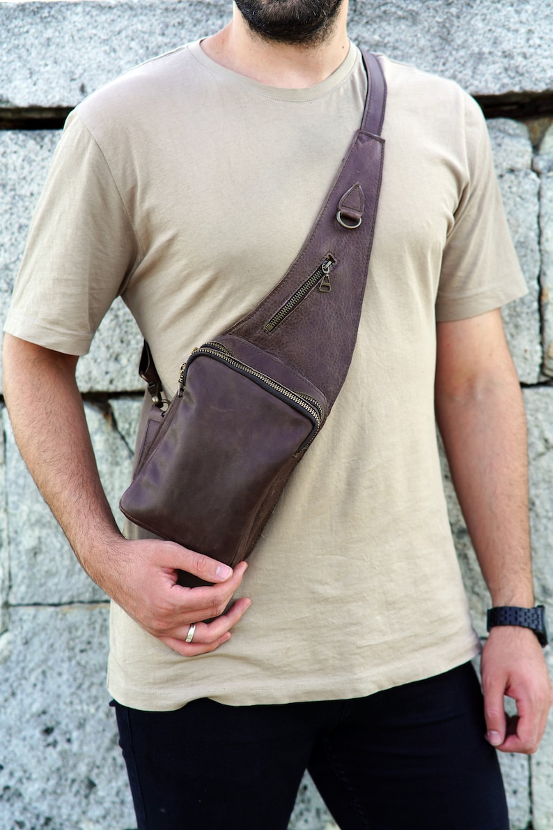 Crossbody Shoulder Bag Chest Bag Harness Bag Travel Backpack Festival Bag image 8
