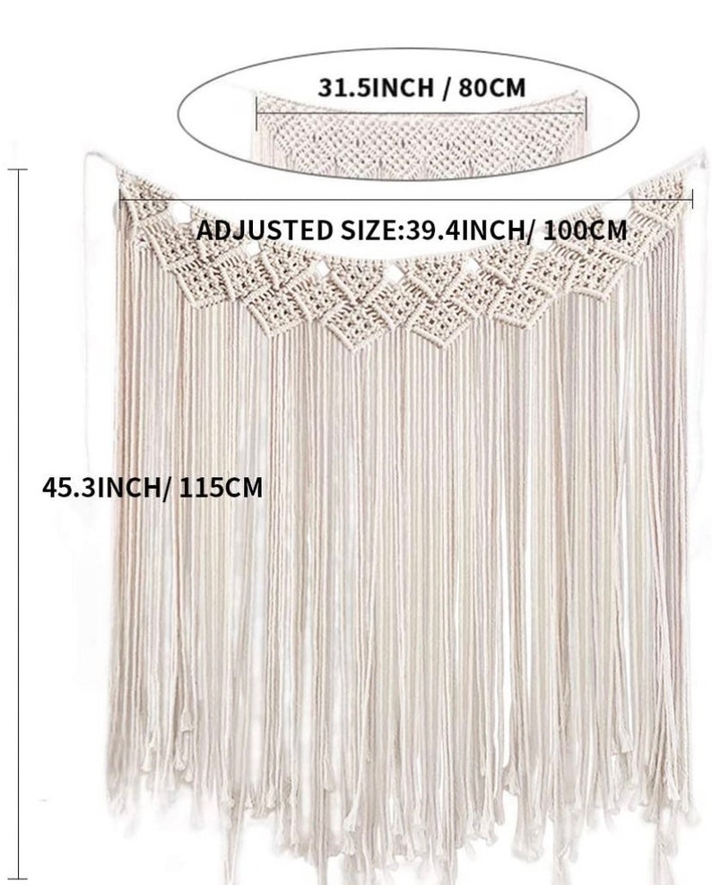 Macrame Wall Hanging Wedding Arch Decor Bohemian Wedding Etsy
