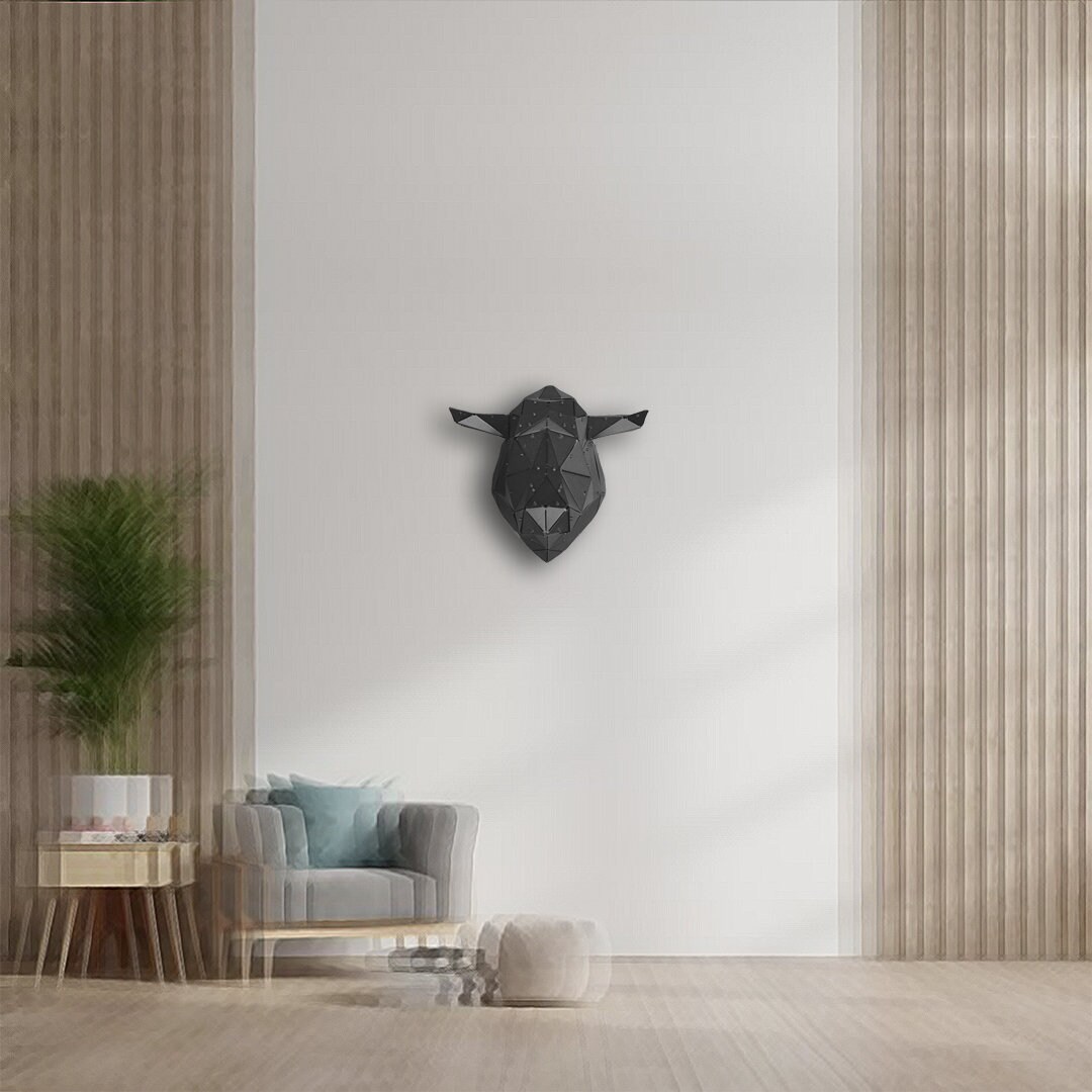 Metal Bull Head Metal Animal Design Wall Art Metal Animal Etsy