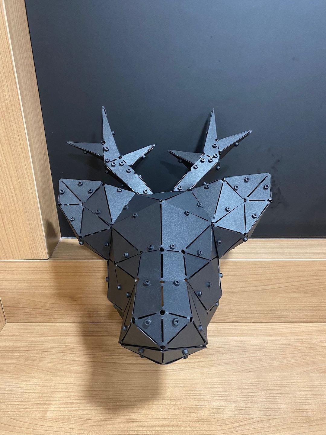 Deer Head 3D Metal Art Deer Bust Metal Deer Sculpture Deer Statue Wall