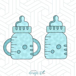 Baby Bottle Cookie Cutter, Baby Bottle Cookie Cutter with Handles