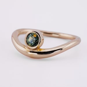 HERA Ring 9k Gold & Australian Sapphire Custom Made image 1