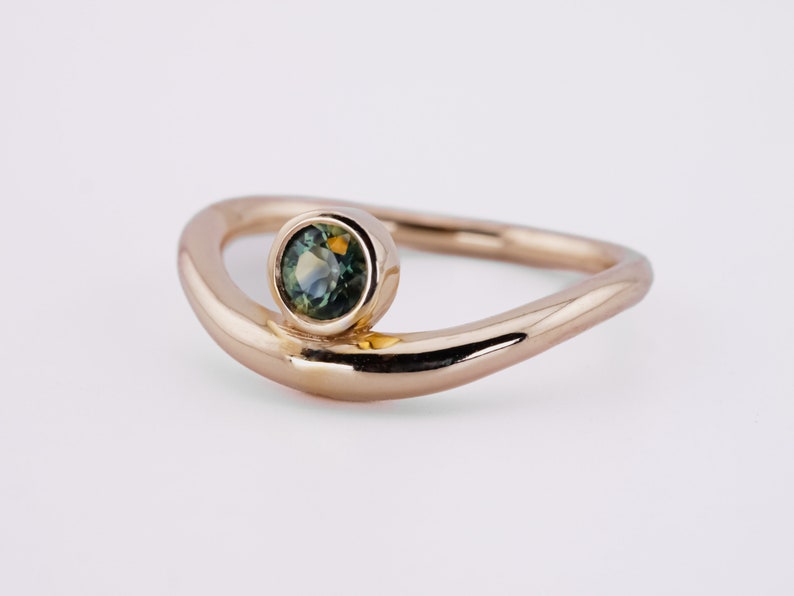 HERA Ring 9k Gold & Australian Sapphire Custom Made image 1