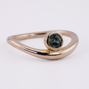 HERA Ring 9k Gold & Australian Sapphire Custom Made image 3