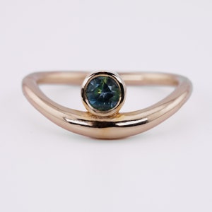 HERA Ring 9k Gold & Australian Sapphire Custom Made image 2