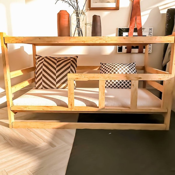 DIY Holz Hundebett Pläne, Katzenbett Pläne, Nachttisch mit Hunde Lounge, Sofa Beistelltisch mit Katzen Lounge, einfach zu bauen, PDF Sofort Download