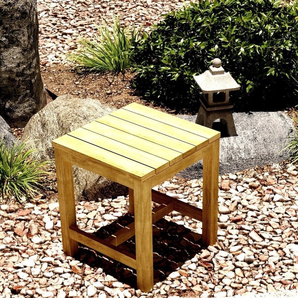 DIY Outdoor Stool Build Plans, Garden Stool Plans, PDF File Instant Download