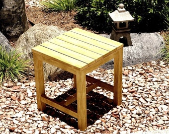 DIY Outdoor Stool Build Plans, Garden Stool Plans, PDF File Instant Download