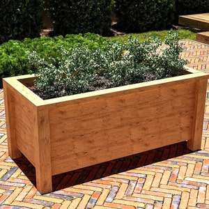 DIY Raised Garden Planter Box Plans: Easy Woodworking Build Project (PDF Download)