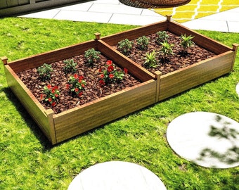 DIY Raised Garden Bed Plans, Planter Bed Build Plans, Herb Flower Bed Plans, Step by Step Instructions, Pdf INSTANT DOWNLOAD