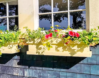 DIY Hanging Planter Box Plans: Balcony & Window Vegetable Planter (PDF File)