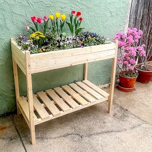 DIY Rahend Garten Pflanzkasten Pläne, Vegatable Pflanzkasten Pläne, Eingangsbereich Pflanzbank Bank Pläne, Blumenkasten Baupläne, PDF Sofort-Download