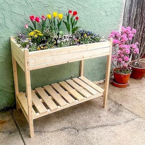 DIY Raised Garden Planter Box Plans, Vegatable Planter Box Plans, Entryway Planter Bench Plans, Flower Box Build Plans, PDF Instant Download