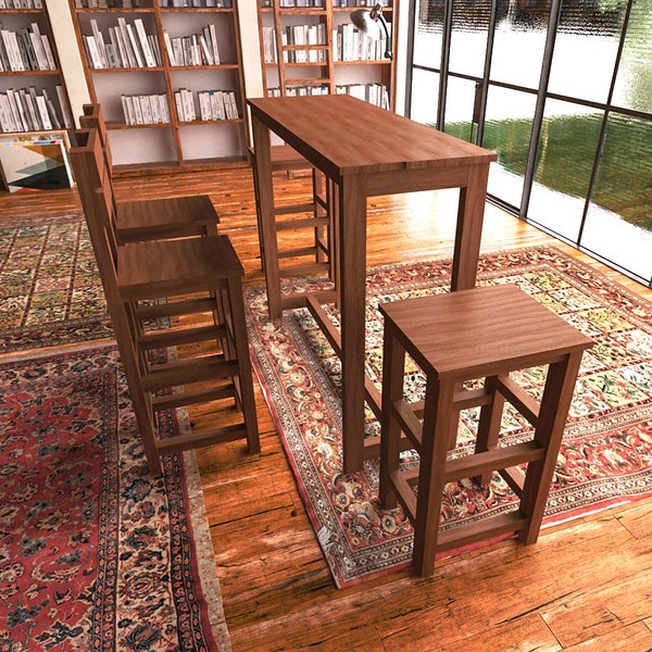 How to Build Bar Table Etsy