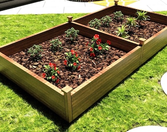 DIY Raised Garden Bed Plans: Step-by-Step Woodworking Build Project (PDF)