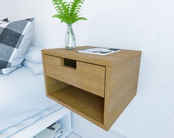 Nightstand Bedside Table Build Plans, Side Table With Drawers And Shelves Plan, Indoor Furniture Plans, Easy Build, PDF Instant Download