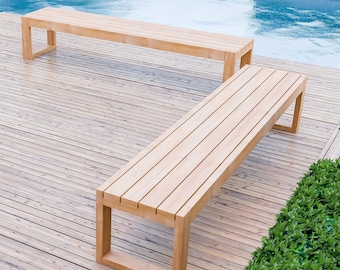 DIY Patio Bench Plans: Simple Outdoor 2x4 Bench (PDF File)